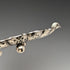 1895 British antique sterling silver shell dish with legs 238g James Dixon